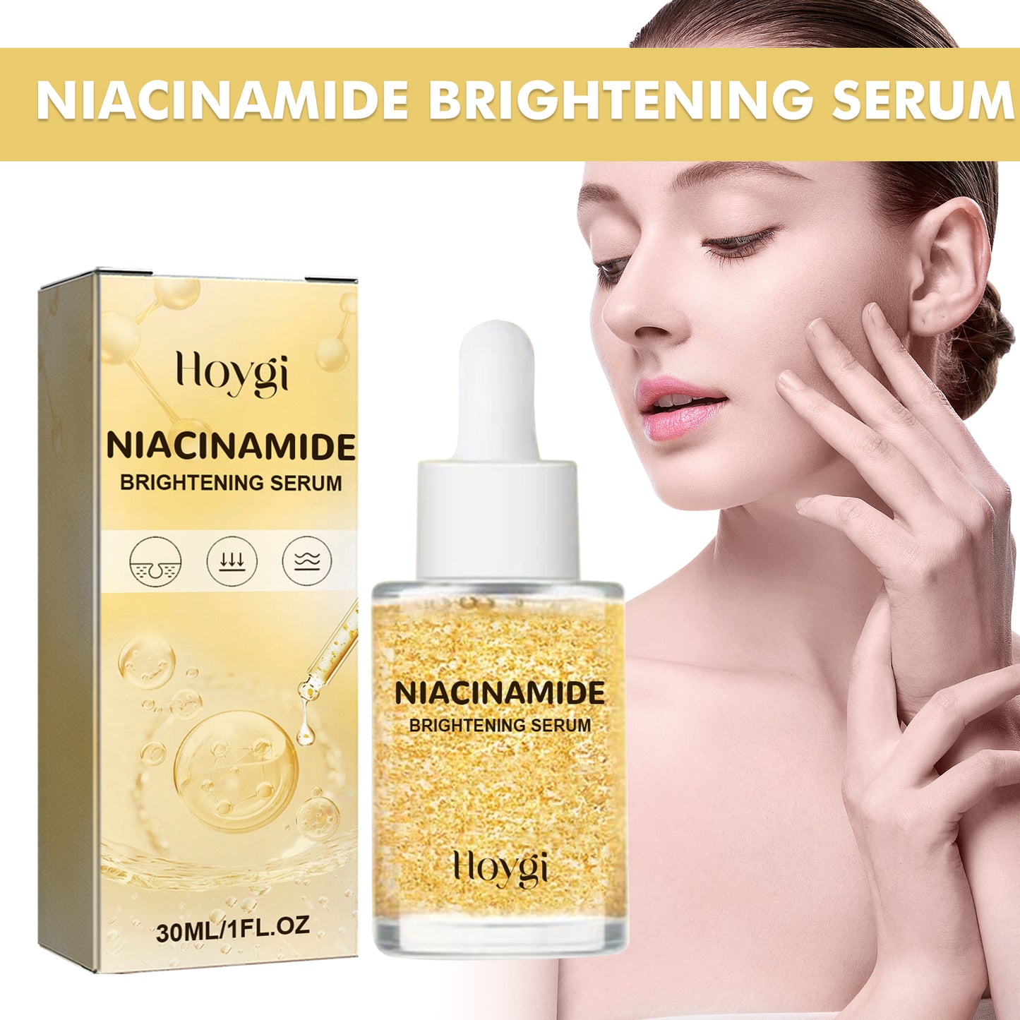 Niacinamide Brightening Serum - Hydrating Facial Treatment for Dark Spots