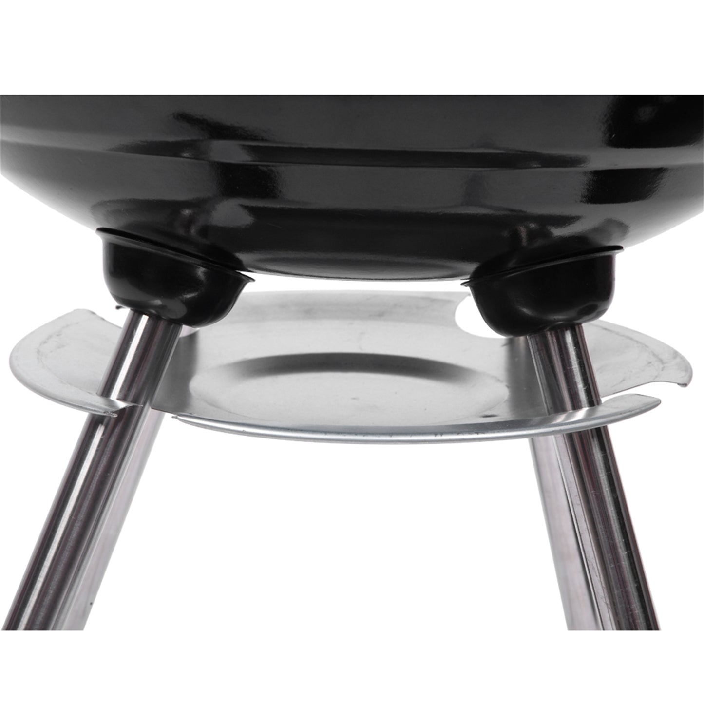 18-Inch Charcoal Grill with Spherical Design - Black