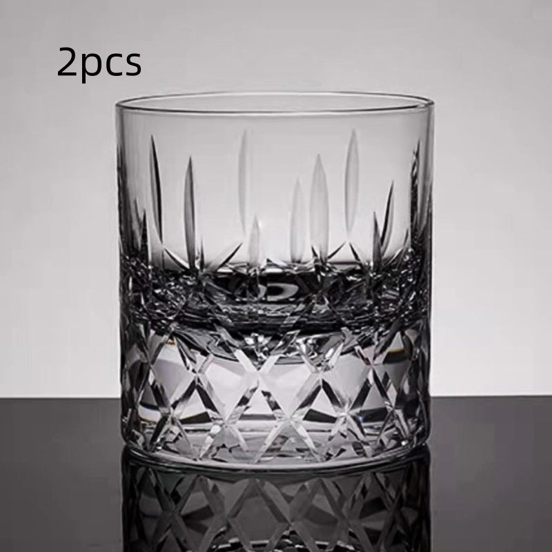 Wine Knot Handmade Carved Crystal Glass Drinkware - Multiple Variants