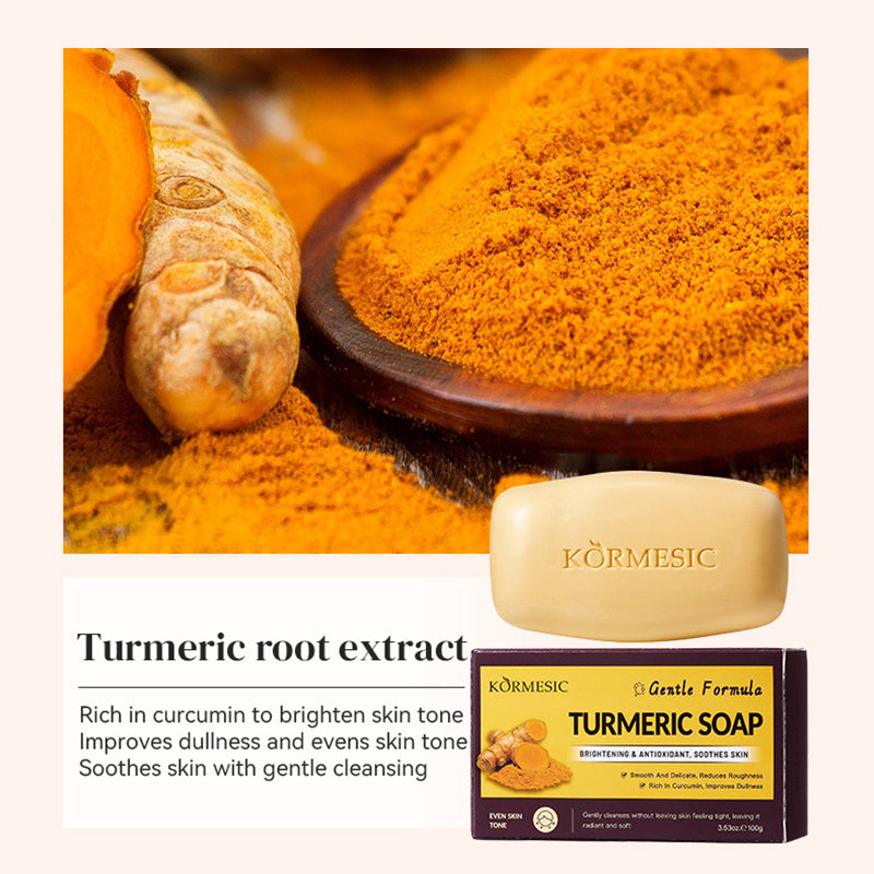 Brightening Turmeric Bar Soap 100g for Skin Care