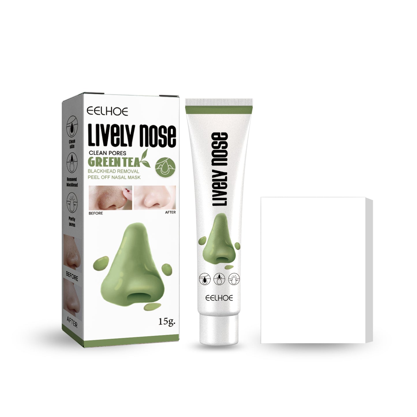 Blackhead Remover Cream Kit with 40 Pore Strips for Deep Pore Cleansing