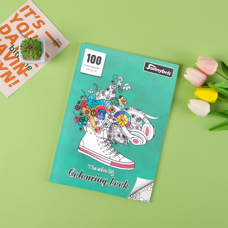 Kids Coloring Book - Secret Garden Watercolor Sketchpad for Early Learning