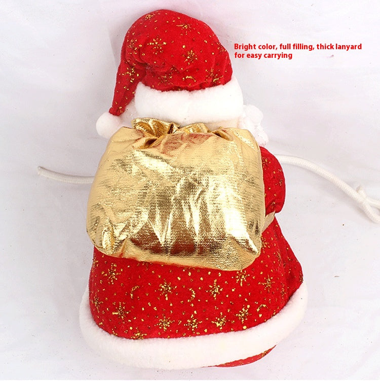 Christmas Santa Claus Rope Climbing Ornament - Festive Home Decor
