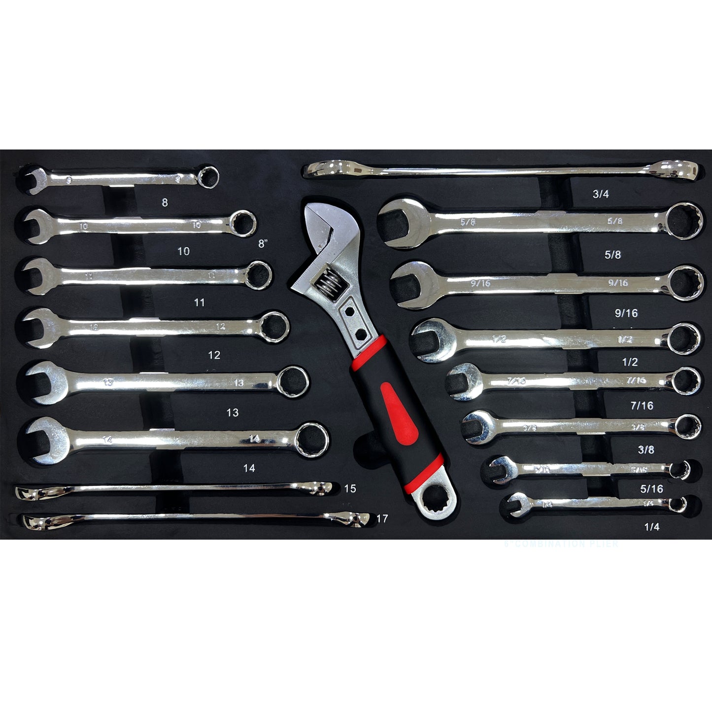 3 Drawer Tool Box with Tool Set - Heavy Duty Metal Storage Organizer