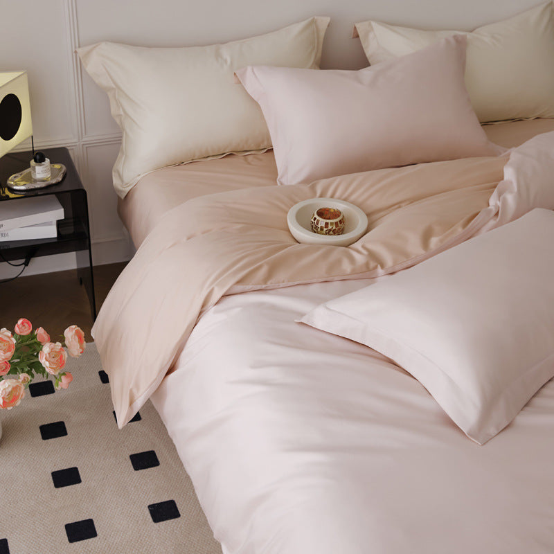 Pure Cotton Four-Piece Bed Set - All Cotton Bed Sheets for Home
