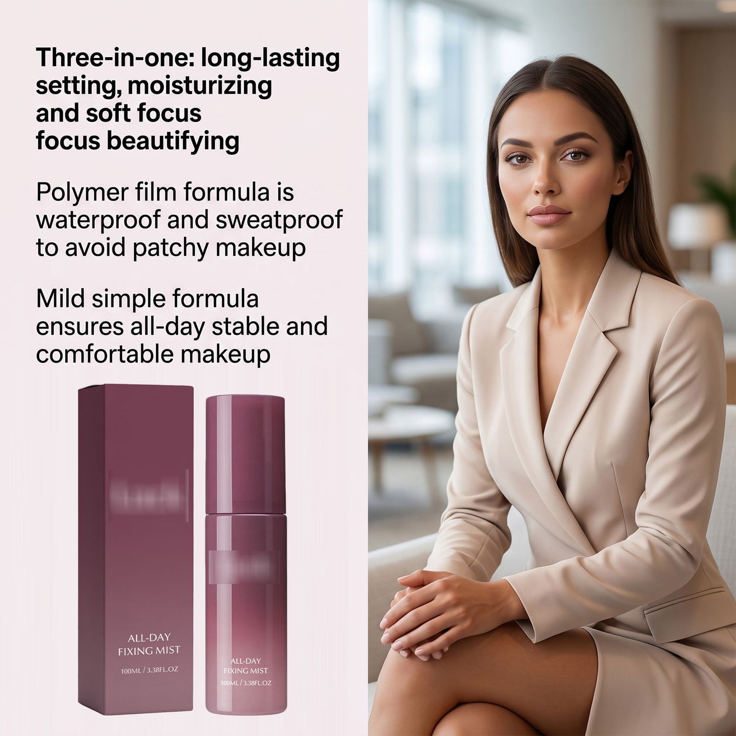 Makeup Setting Spray - Lightweight, Refreshing, 100ml