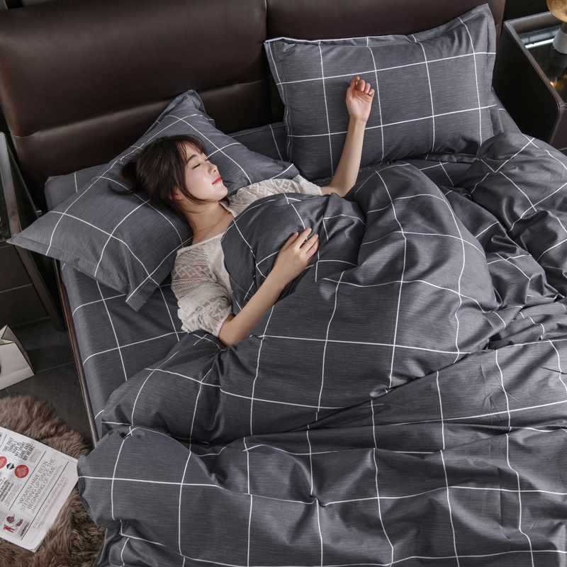 Washed Cotton Double Bed Quilt Cover Set - Multiple Sizes & Styles