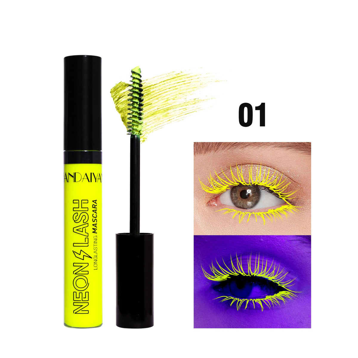Long-Lasting Waterproof Lengthening Curling Mascara - Smudge-Proof