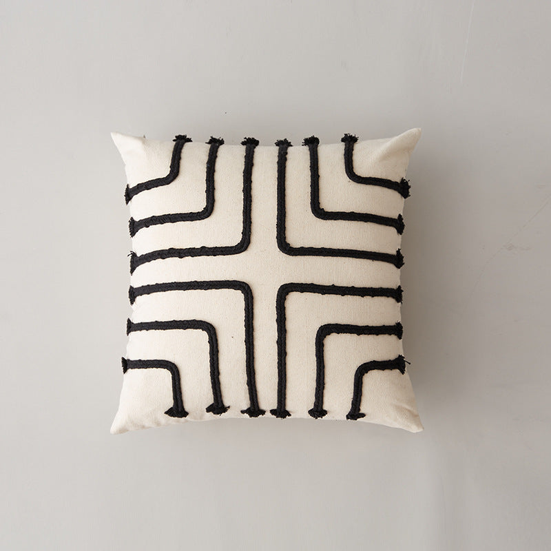 Minimalist Concentric Circles Pillow Cover 45x45CM Home Decor