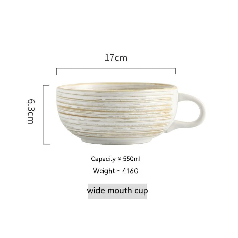 Porcelain Rice Bowl Set 4.5 Inch Retro Kitchen Tableware