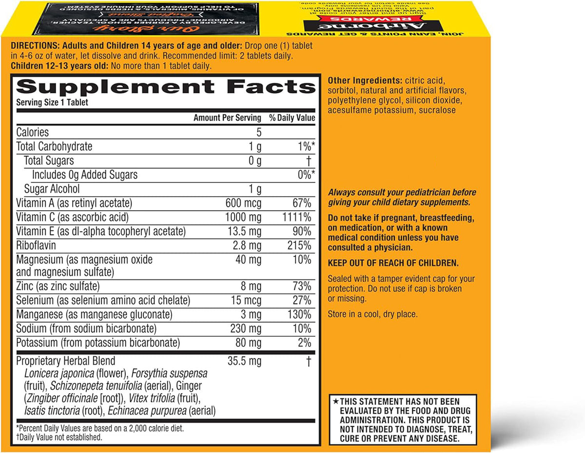 Vitamin C Effervescent Tablets - 30 Count