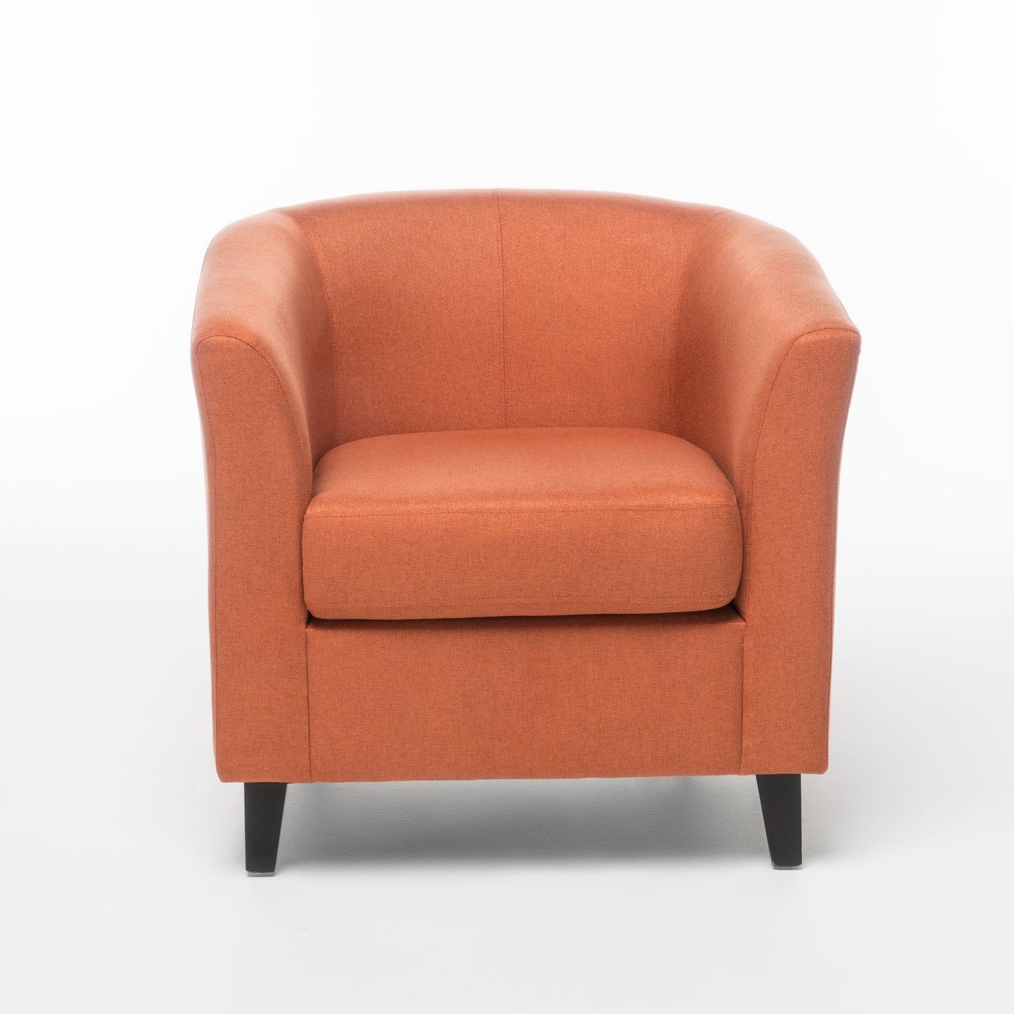 Orange Club Chair - Stylish Fabric Seating for Any Room
