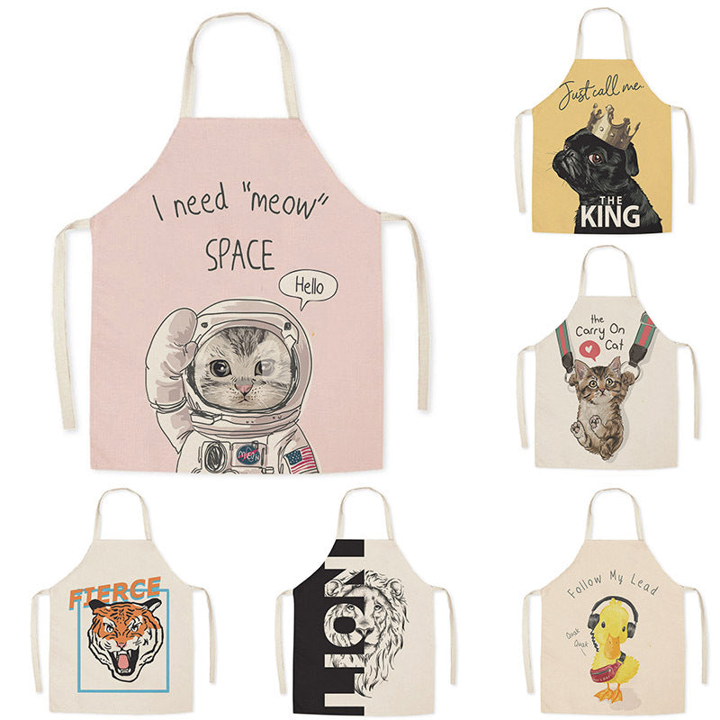 Funny Cartoon Apron for Kids and Adults - Creative Animal Design