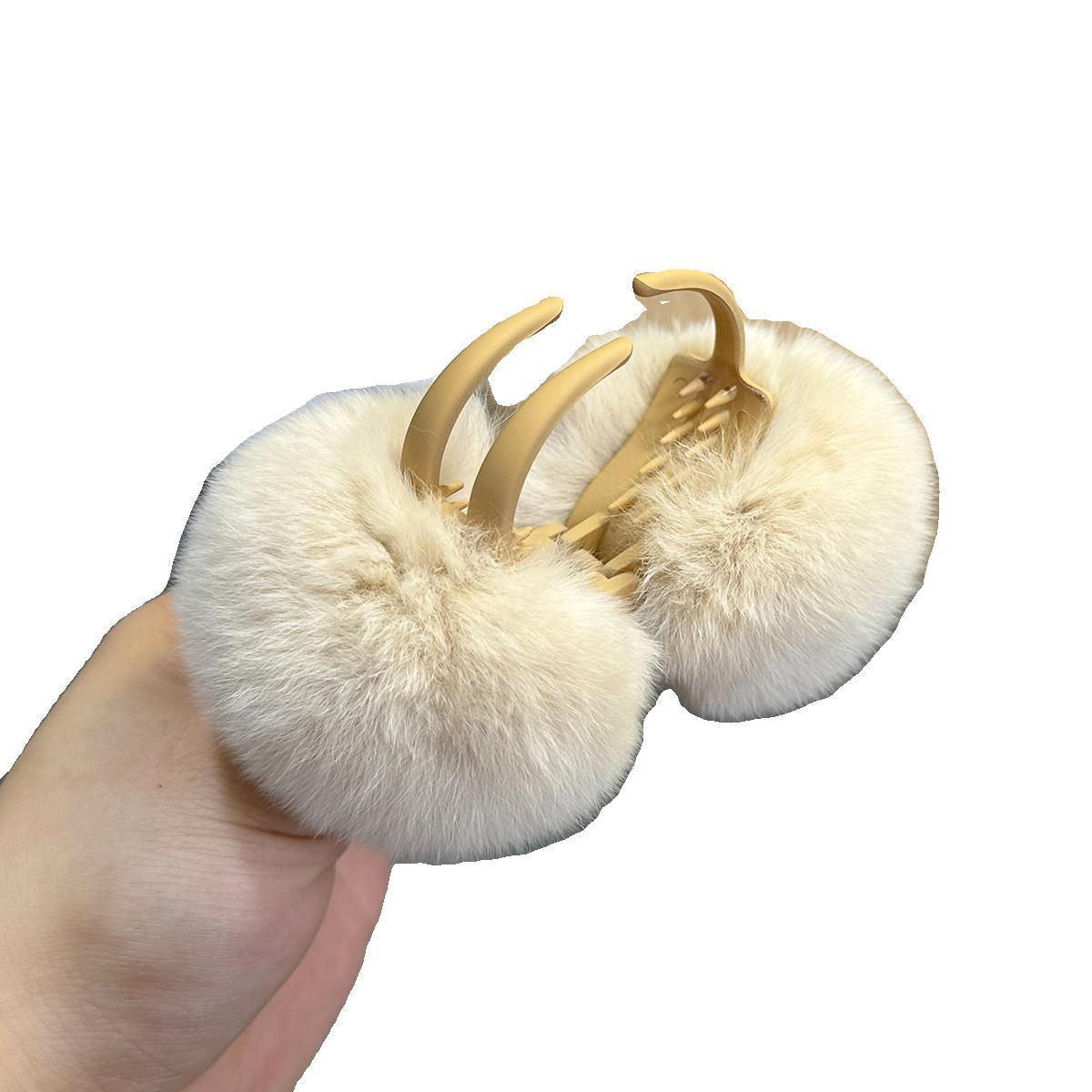 Plush Rabbit Hair Barrette - Children's Hair Clip