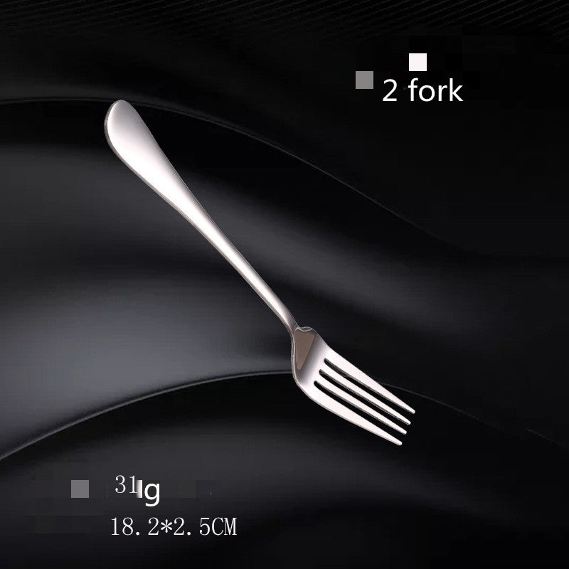 Stainless Steel Cutlery Set with Fork and Spoon - Western Style Kitchen Utensils