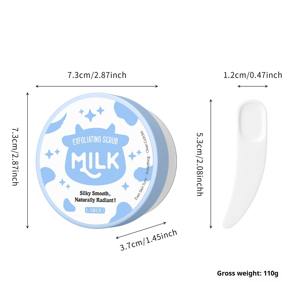 90g Softening Skin Cleaning Milk Facial Scrub