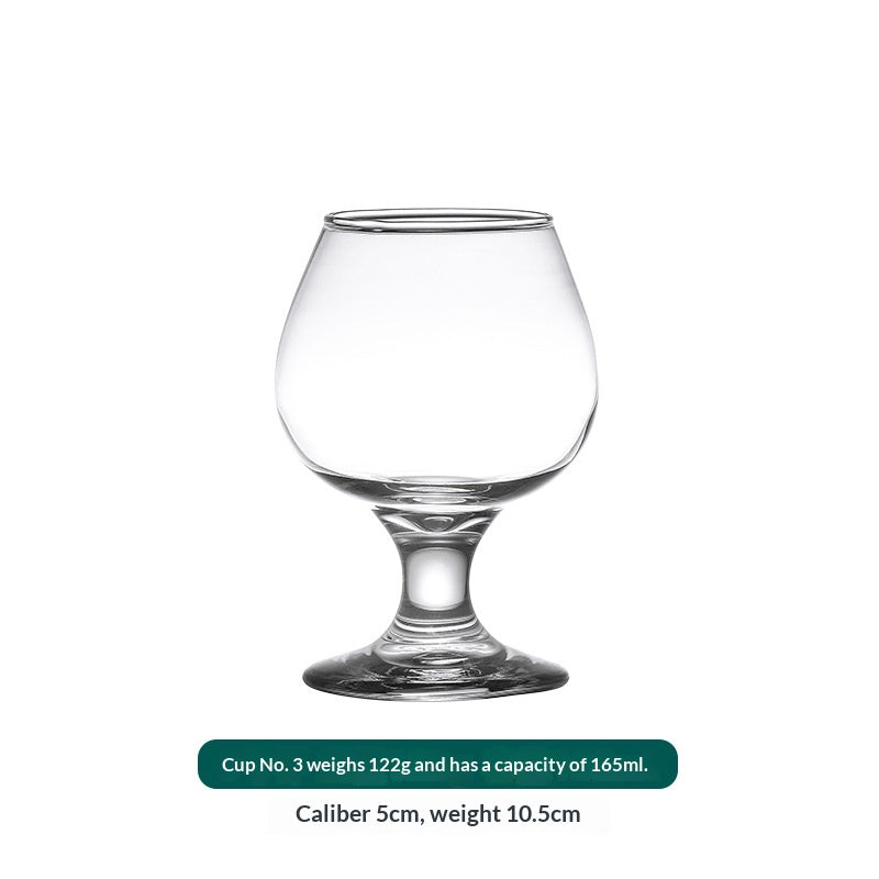 Short-Stemmed Wine Glass Set - Multiple Sizes & Quantities for Red & Brandy