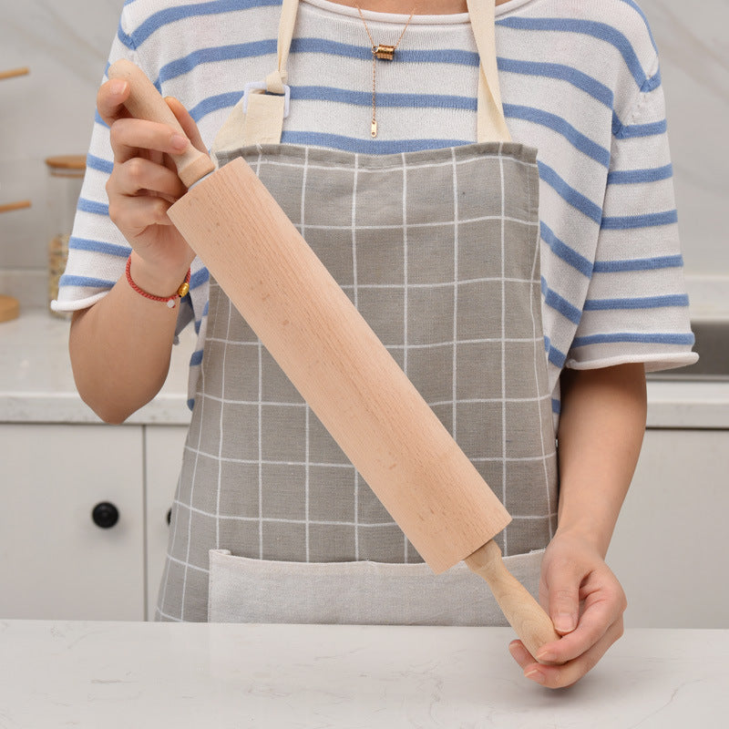 Beechwood Rolling Pin 46x6cm Unpainted and Unwaxed Kitchen Tool