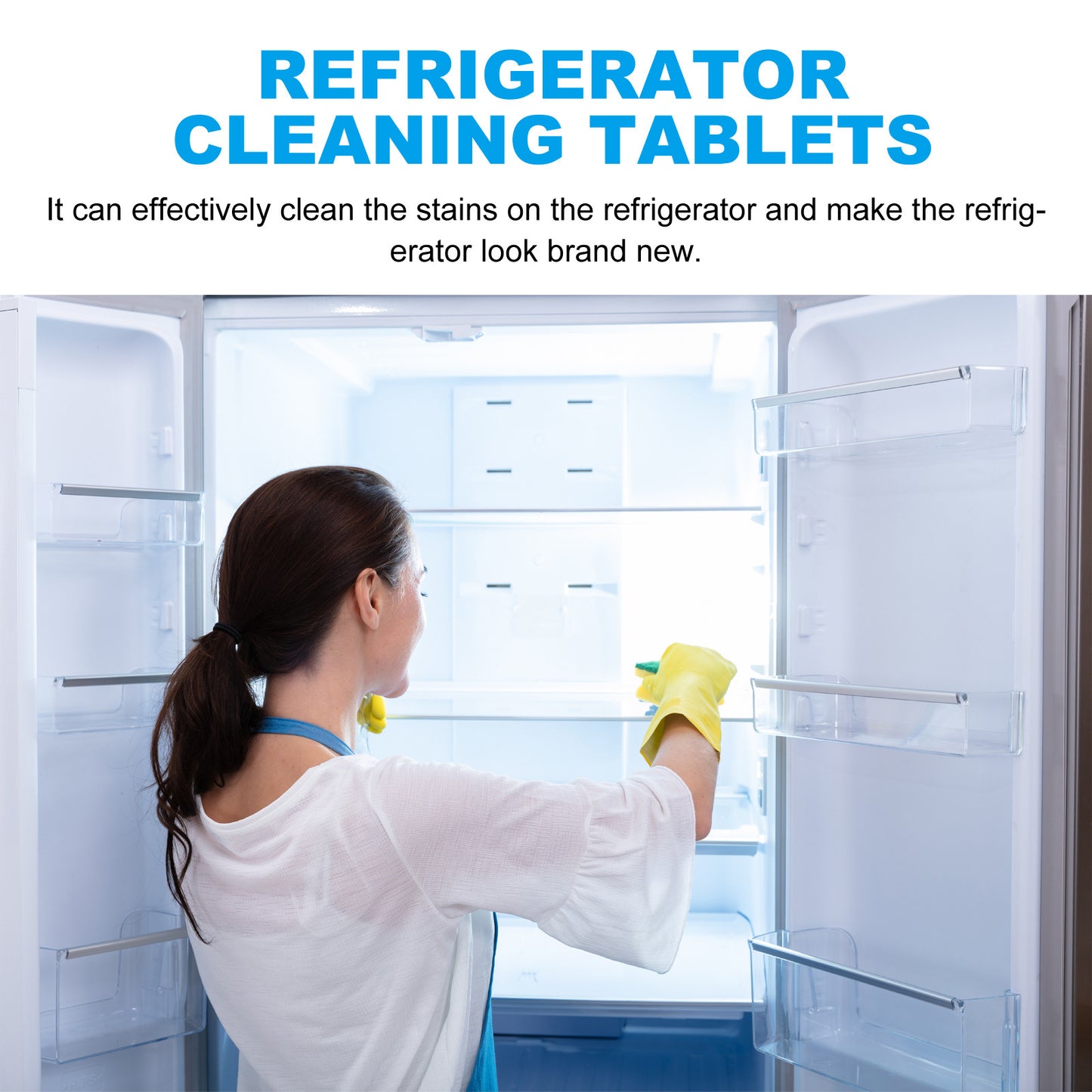 Refrigerator Cleaning Tablets - Deep Clean & Odor Removal, 100G