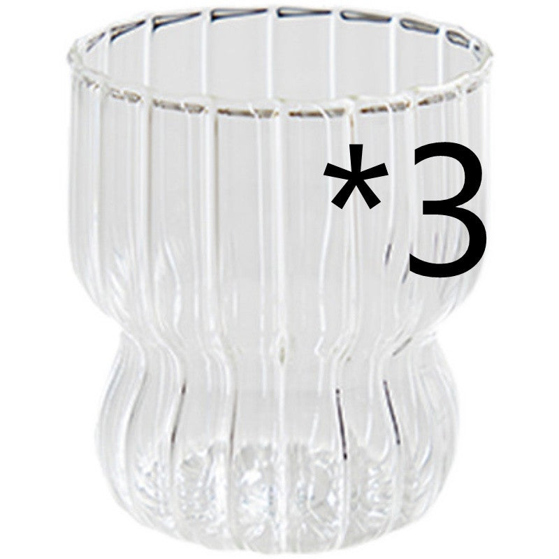 High Temperature Resistant Transparent Glass Milk Juice Cup - Set of 2 or 3