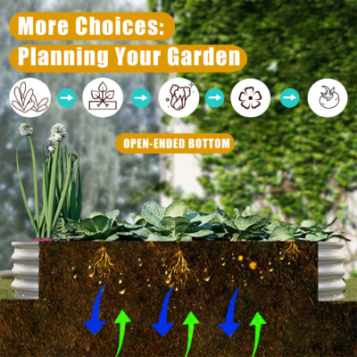 Galvanized Raised Garden Bed Kit 6x3ft - Outdoor Vegetable, Flower & Herb Planter, Rust-Resistant, Easy Assembly