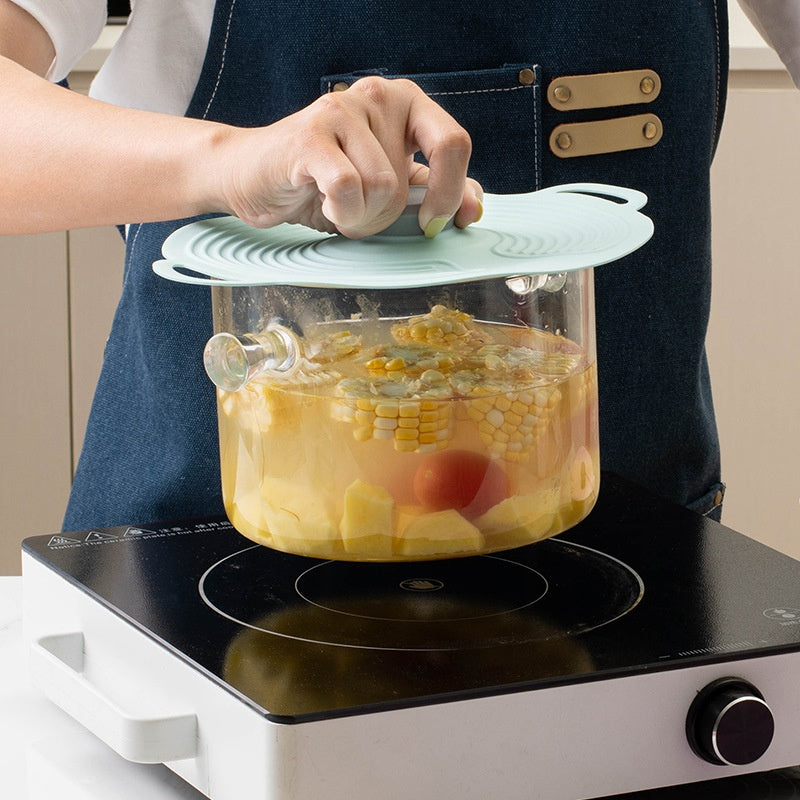 Silicone Food Cover Set - Spill-Proof, Airtight, Reusable Pot Lids 15-31cm