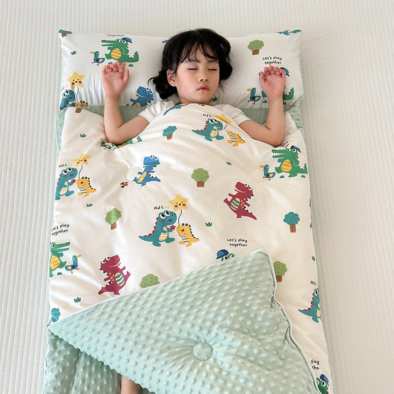 Children's Cotton Sleeping Bag for All Seasons - Anti-Kick Design
