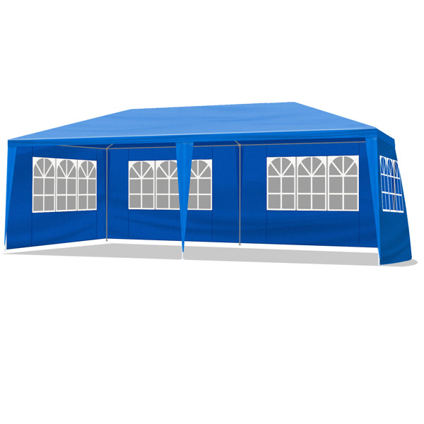 10x20 Outdoor Party Tent with Removable Sidewalls - Blue