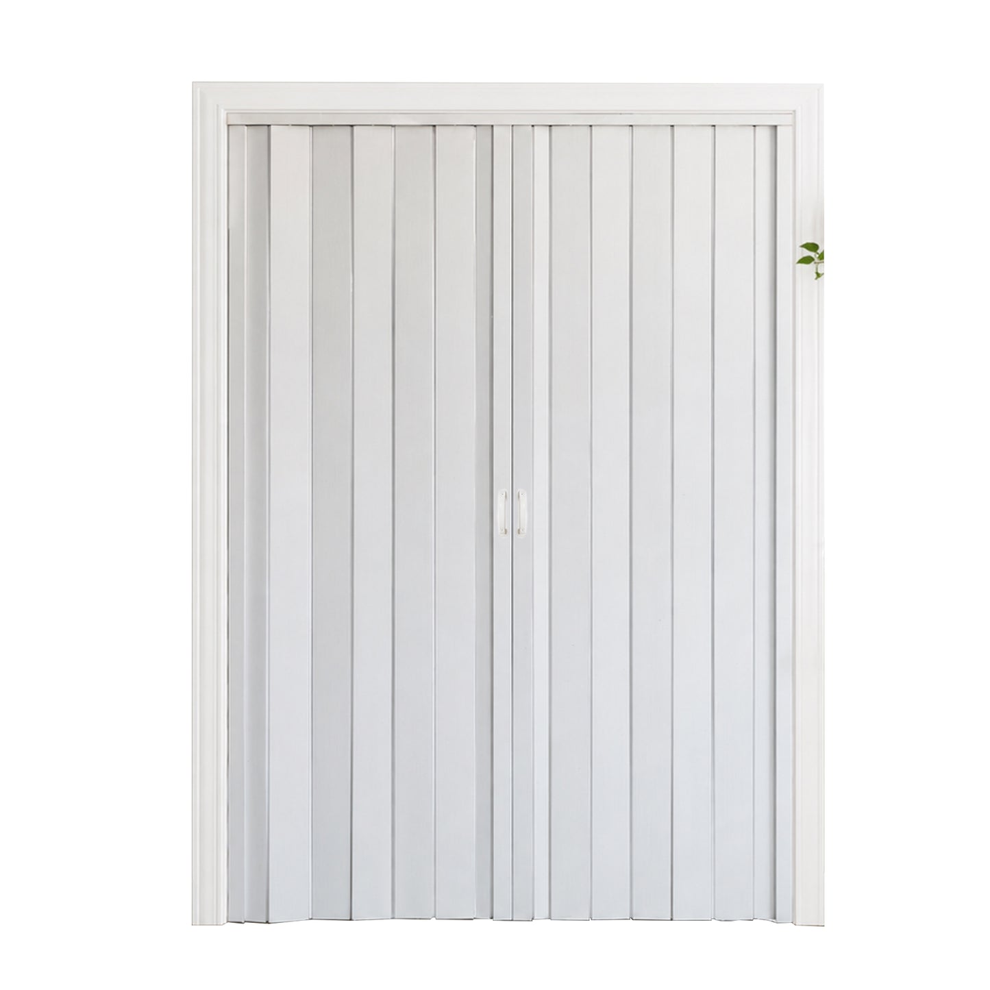 PVC Accordion Folding Door - Heavy Duty Room Divider, White