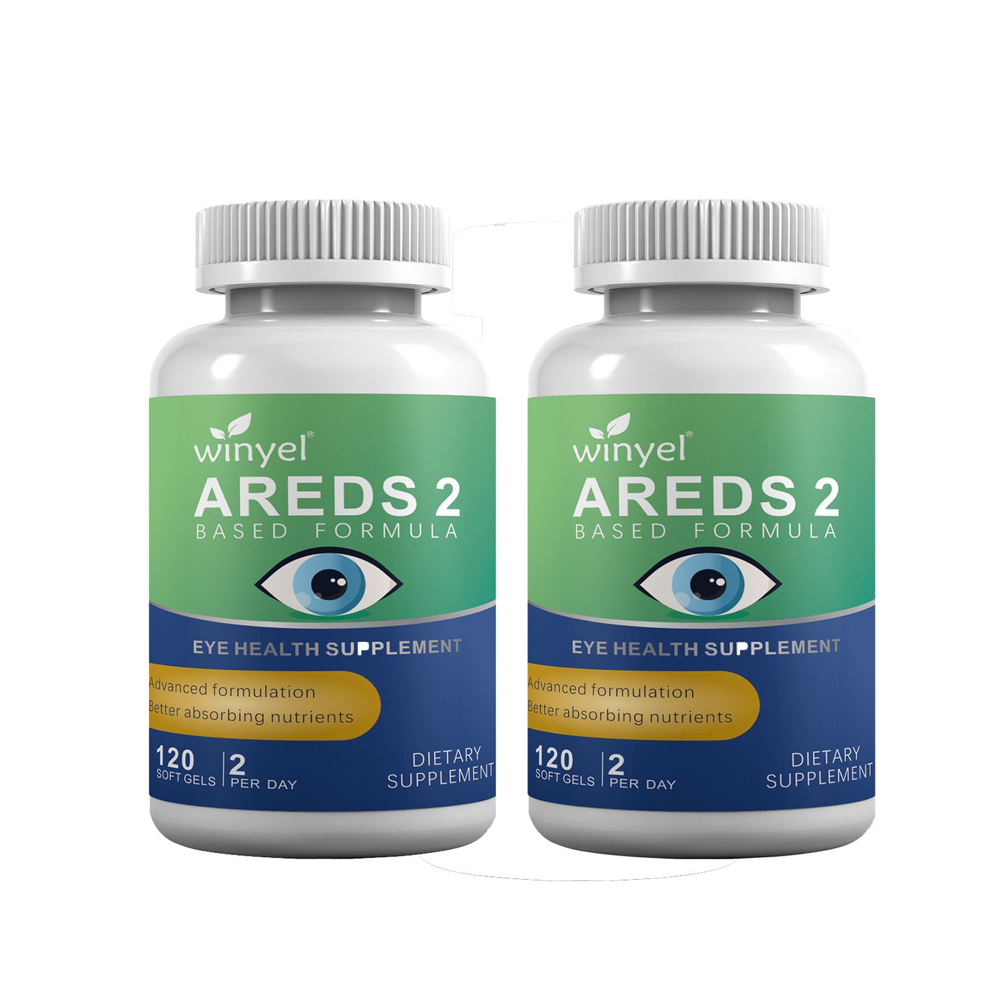 AREDS 2 Eye Vitamin Supplement with Lutein, Zeaxanthin, Zinc & Vitamins