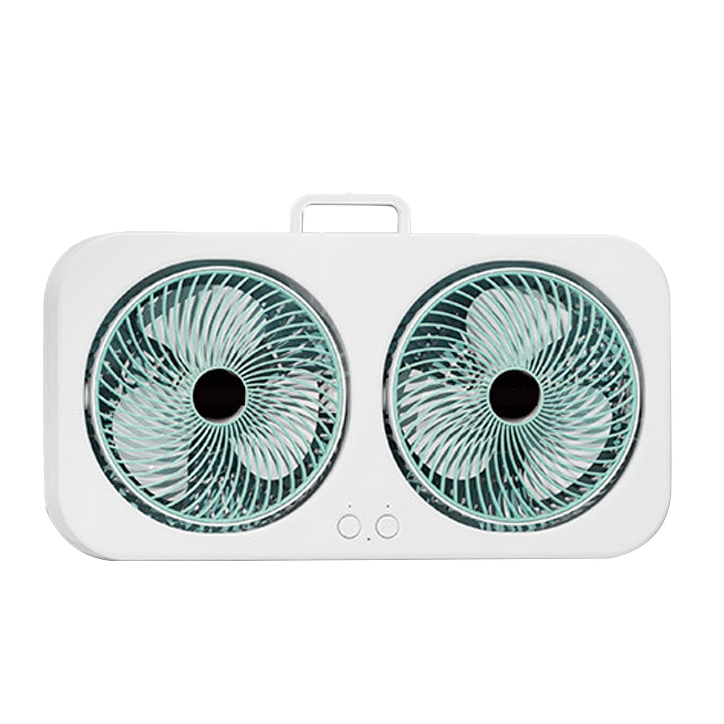 Tabletop Dual Fan USB Rechargeable Silent Air Circulation With