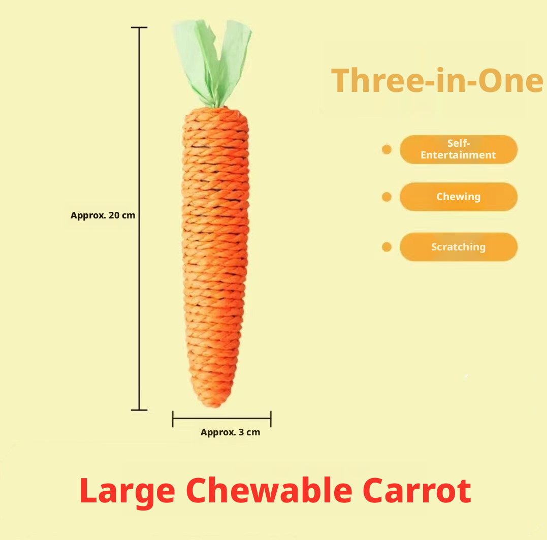 Large Carrot Paper Rope - Radish-Shaped Kitchen Storage Organizer