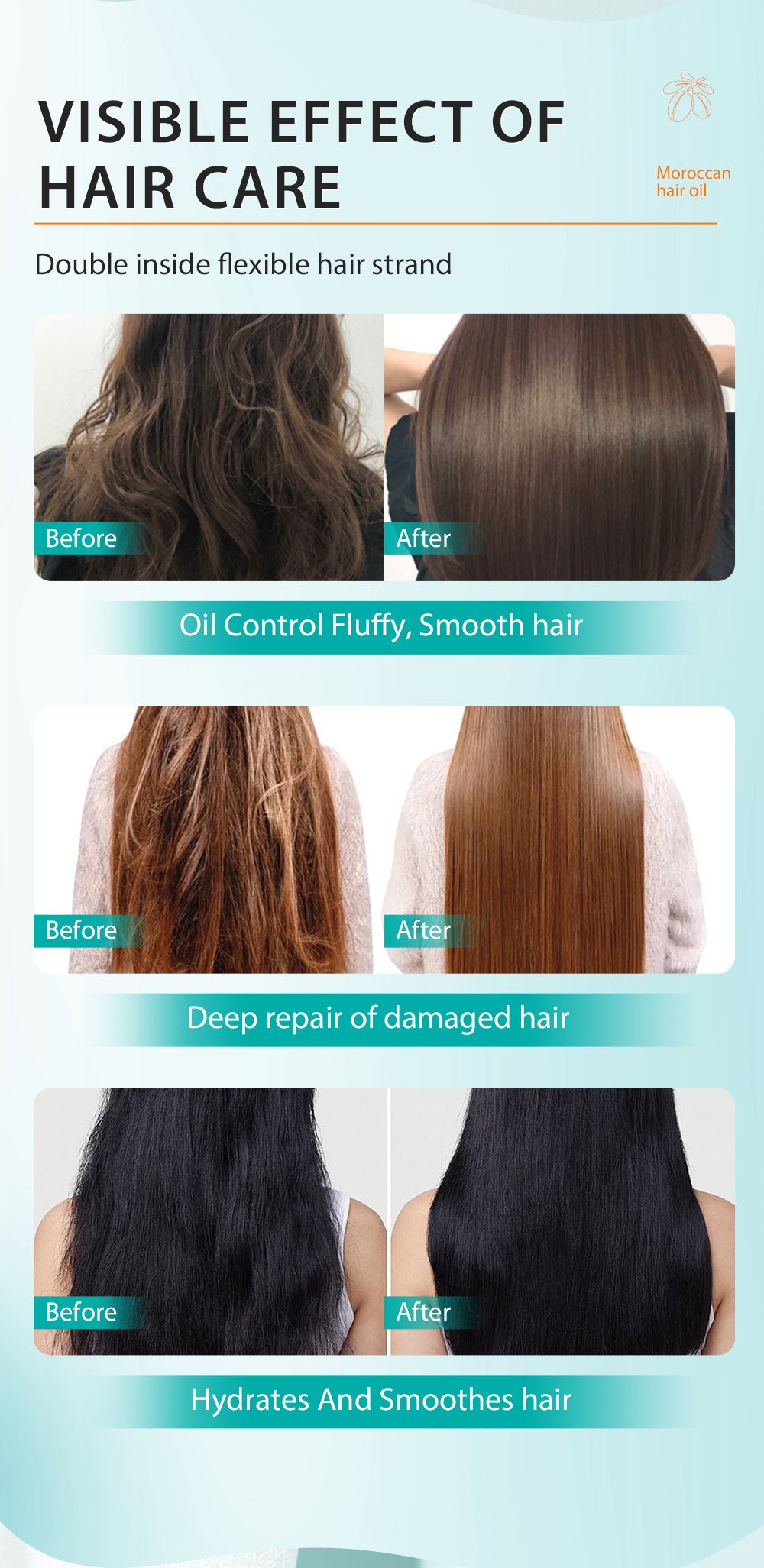 Moroccan Hair Oil - Nourishing Scalp & Hair Treatment 100ml