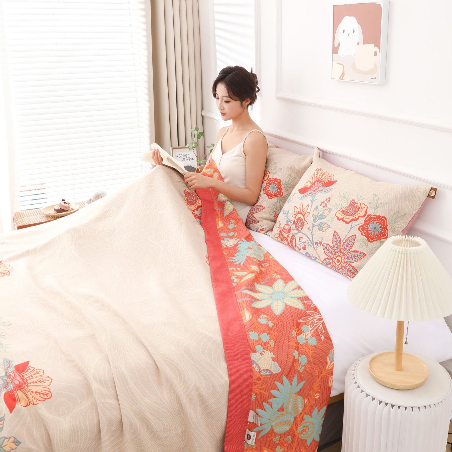 Multi-Layer Cotton Gauze Blanket for Sofa and Home Decor