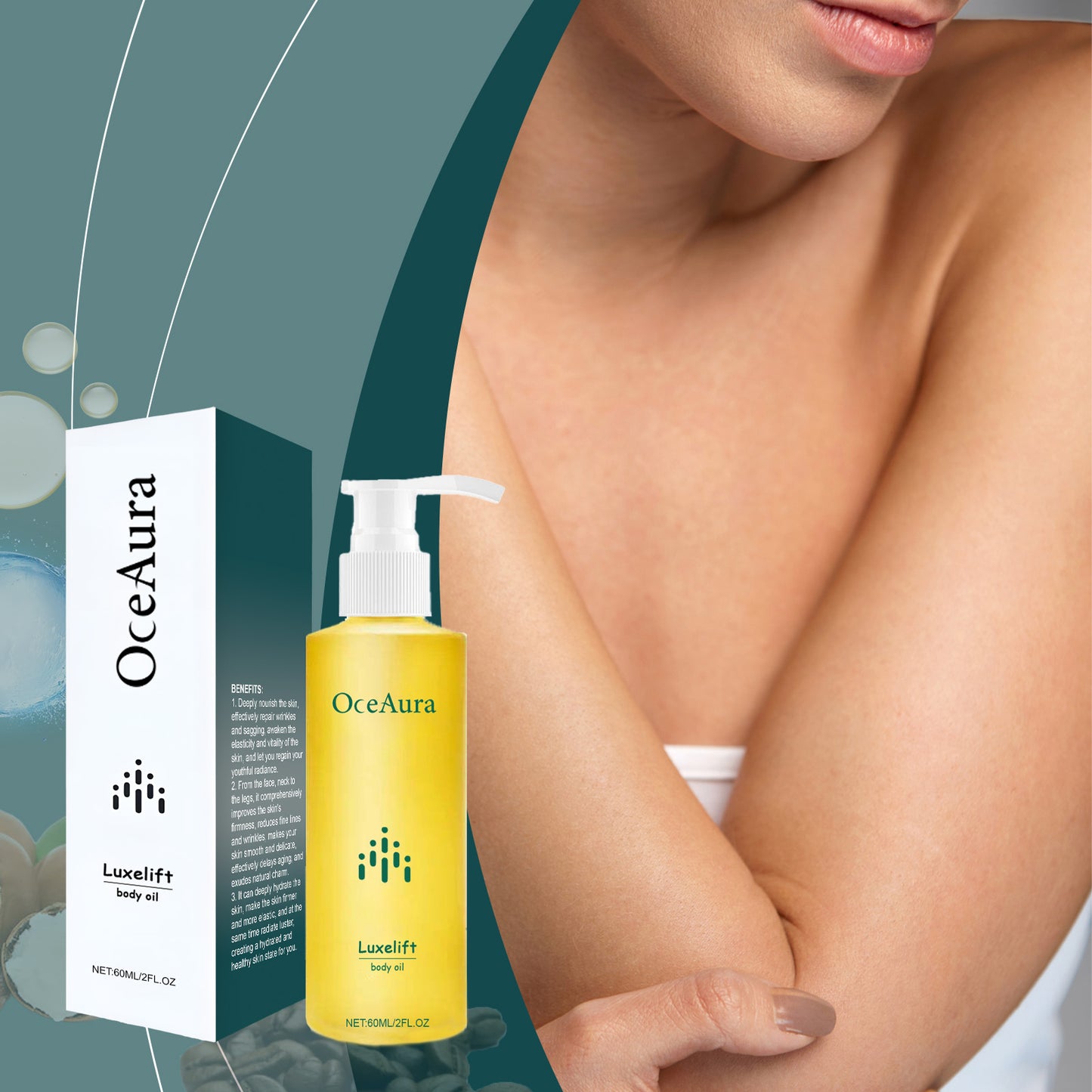 Hydrating Body Care Oil with Niacinamide & Hyaluronic Acid - 60ml