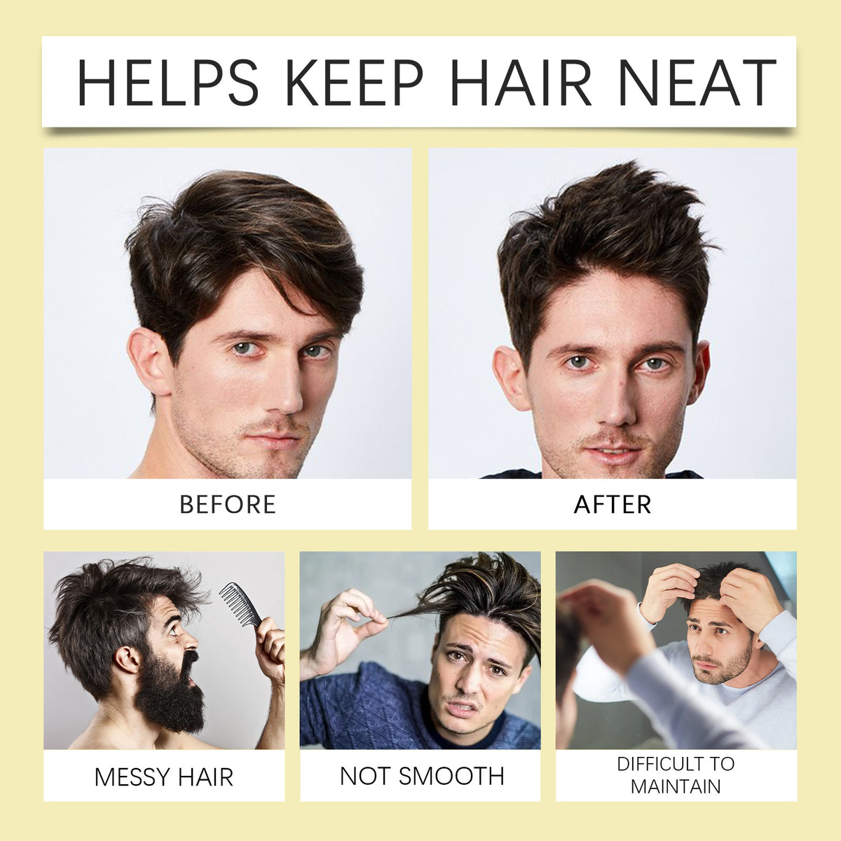 Men's Wave Shaping Hair Oil Long-lasting Refreshing