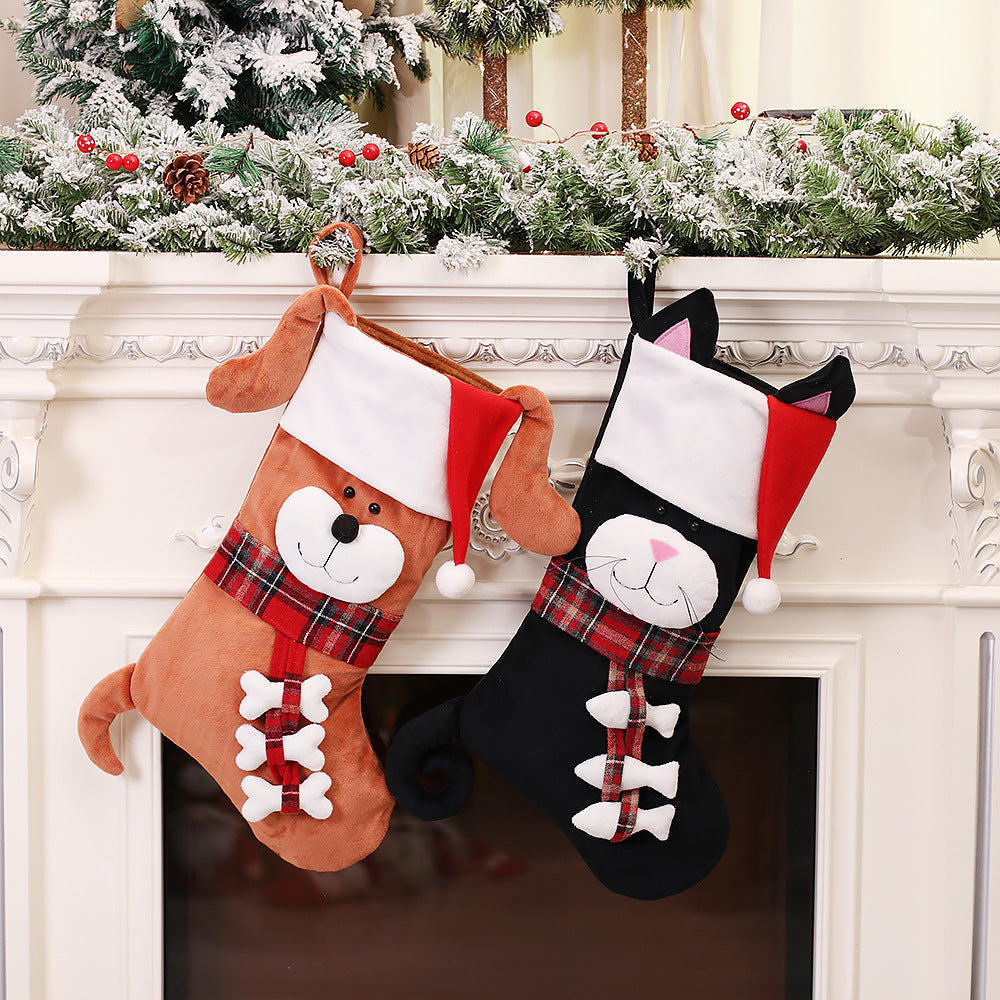 Christmas Stockings Set - Cute Cartoon Designs for Holiday Decor