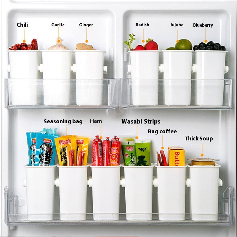 Refrigerator Side Door Food Storage Box - Food Grade Plastic Organizer
