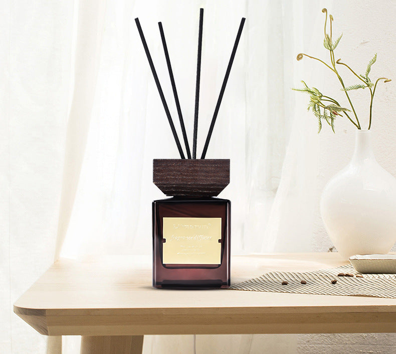Reed Diffuser with Essential Oil – 100ml Wooden Lid