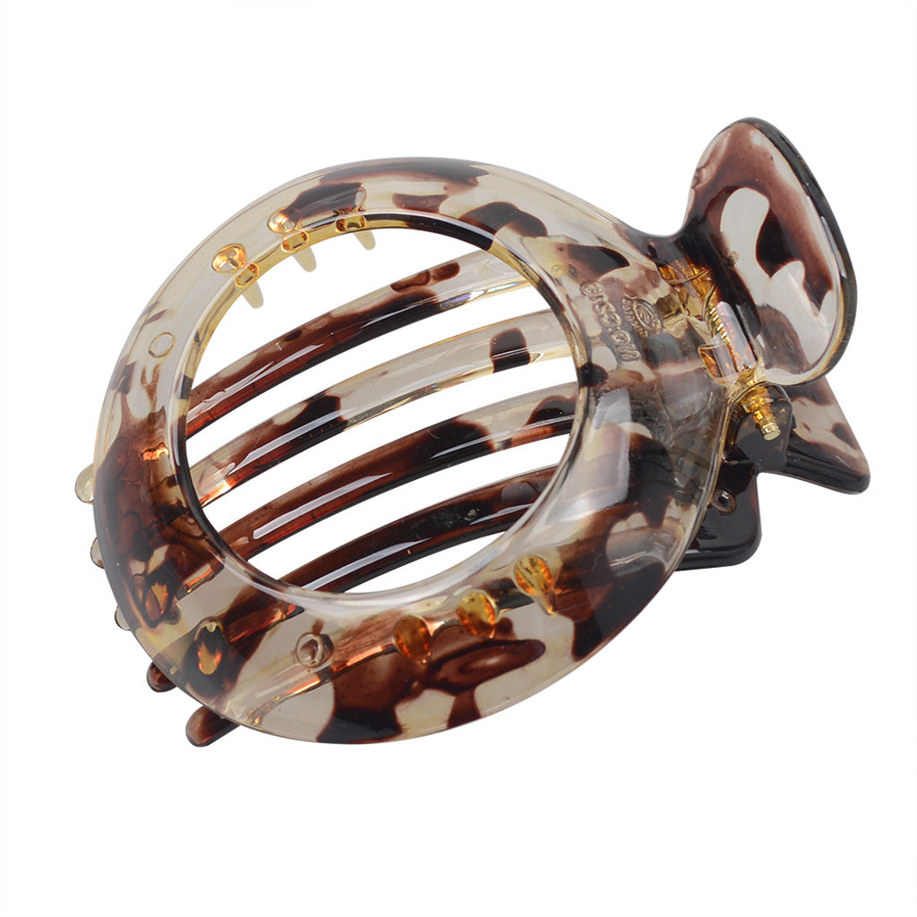 Stylish Round Hollow Hair Barrettes for Women - Multiple Colors