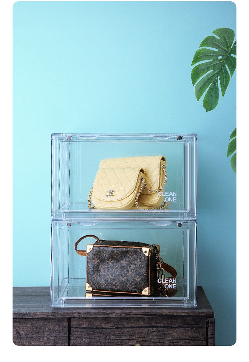 Transparent Shoe Storage Box - Dust-Proof Plastic Closet Organizer