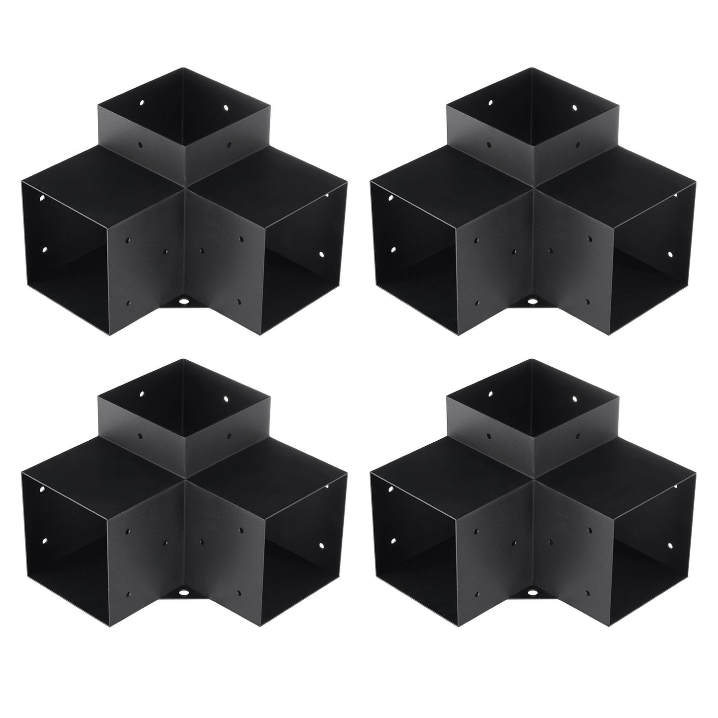 Heavy Duty Pergola Bracket Kit - 6"x6" 3-Way Corner Brackets