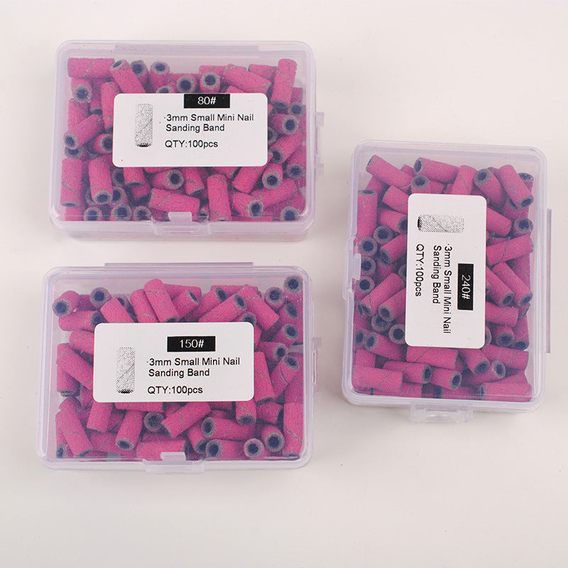 3mm Nail Polishing Sanding Rings - 50Pc Box