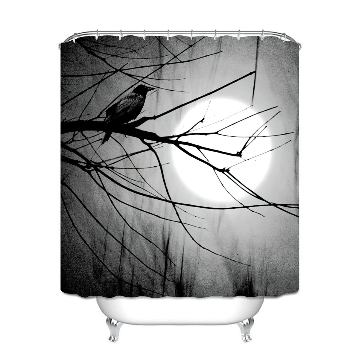 Waterproof Shower Curtain with Mildew Resistance - Cross Border North