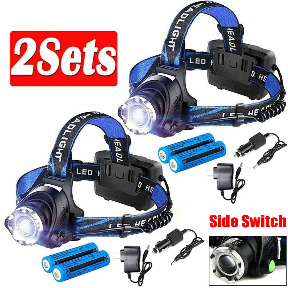Rechargeable LED Headlamp - Lightweight & Portable Work Light
