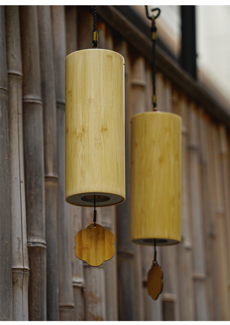 8-Tone Four Seasons Wind Chimes - Bamboo Modern Garden Decor Gift