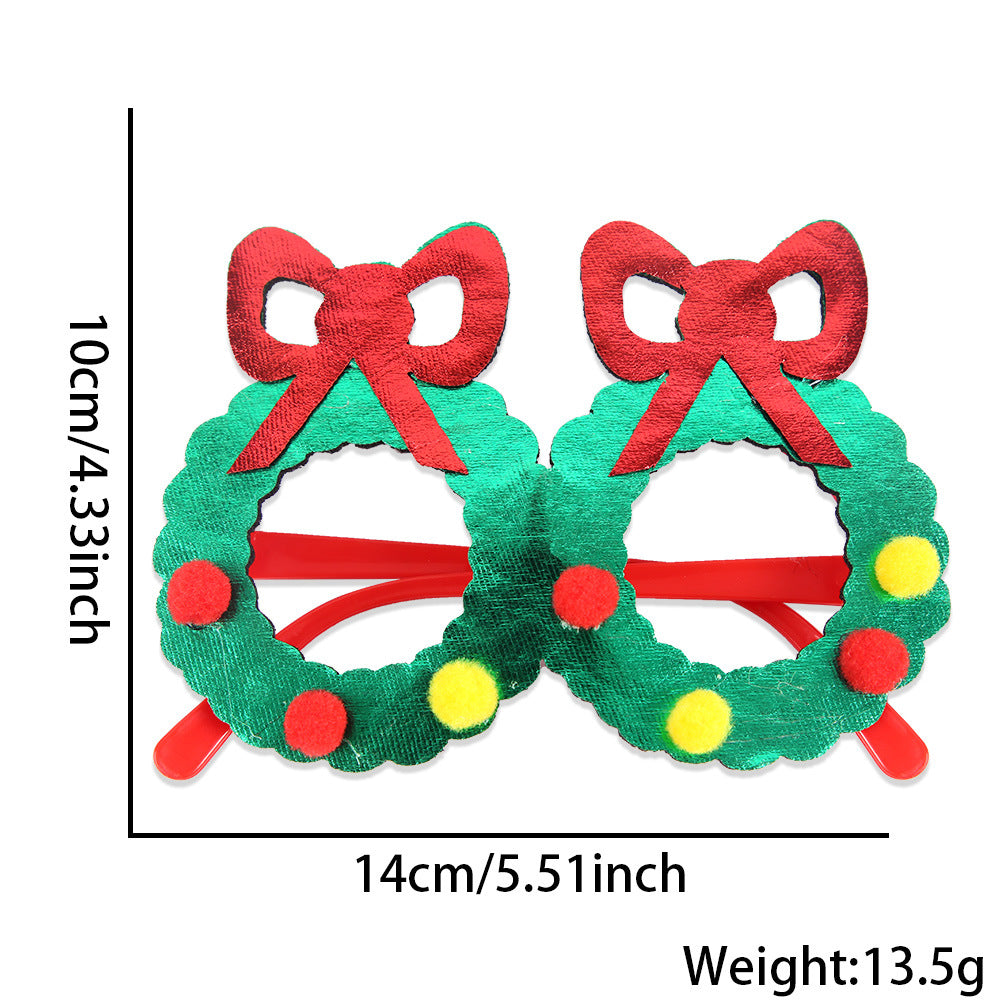 Christmas Snowflake Glasses - Festive Party Props for Holiday Celebration