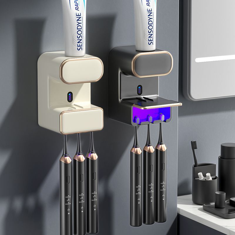 Disinfection Toothpaste Squeezing Tool with Intelligent Induction Toothbrush Holder