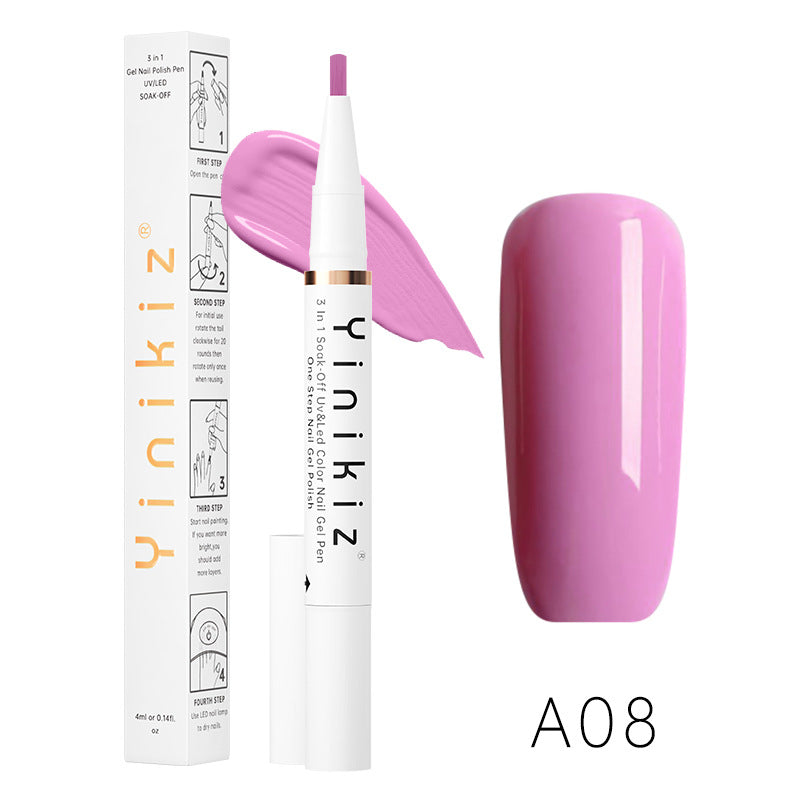 One-Step UV Nail Polish Pen - Fast, Convenient Manicure Gel, 4ml