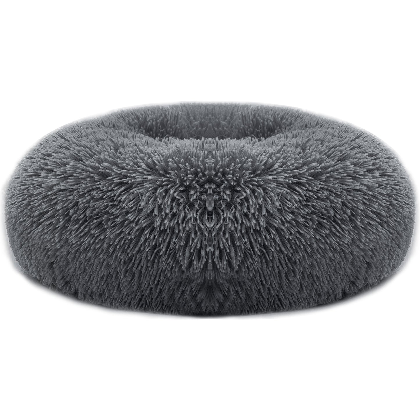 Soft Warm Plush Dog & Cat Bed with Supportive Rim and Non-Slip Bottom